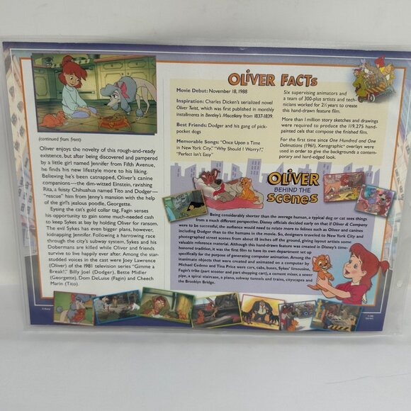 1988 Oliver Disney Collectible Patch Willabee & Ward With Information Card - Picture 4 of 4